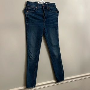 Madewell high rise skinny stretch jean
